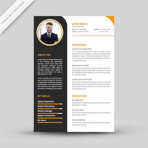 Professioneel curriculum vitae-sjabloon