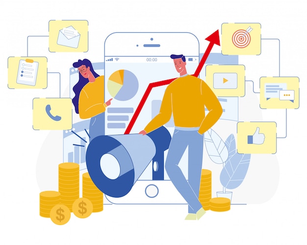 Professioneel Digitaal Marketing Specialist Concept.