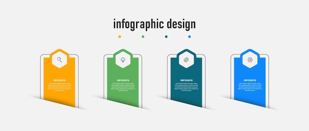 Professioneel infographic elegant zakelijk bannersjabloonontwerp