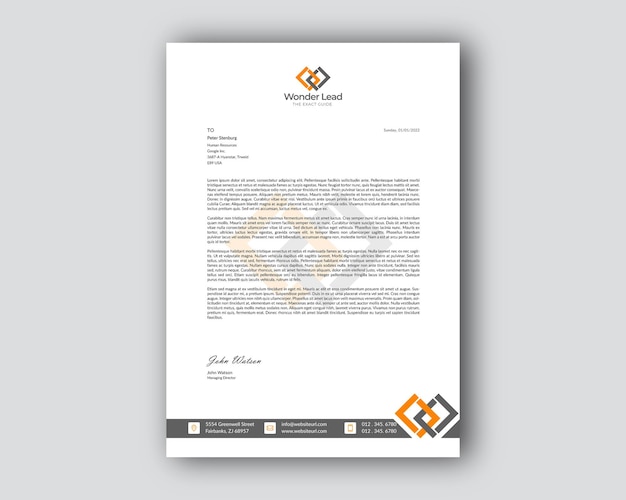 Vector professioneel zakelijk modern zakelijk minimalistisch briefpapier