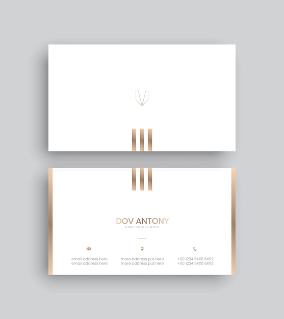 Professionele elegante visitekaart sjabloon merkidentiteit vector