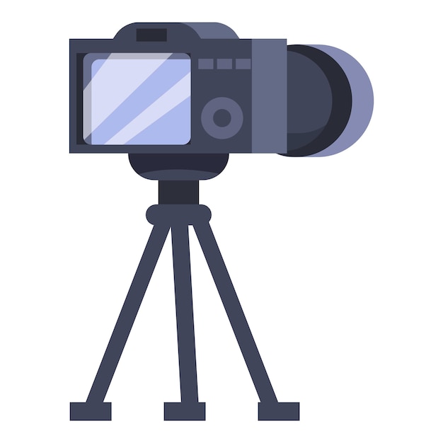 Professionele fotocamera is het opnemen van video blog of het nemen van foto's