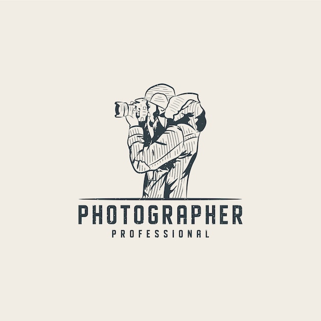 Professionele fotograaf logo sjabloon