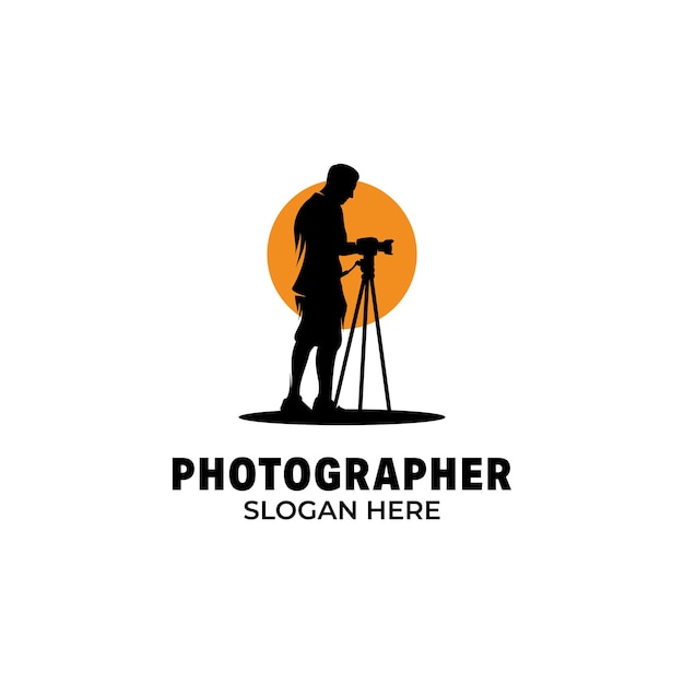 Professionele fotograaf logo verwaardigen sjabloon