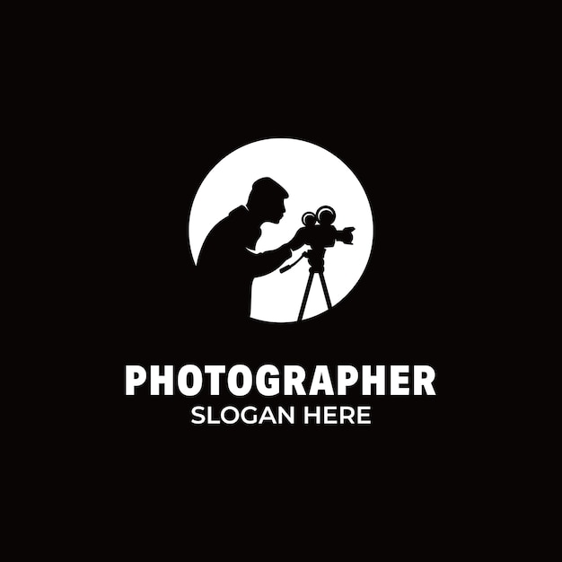 Professionele fotograaf logo verwaardigen sjabloon