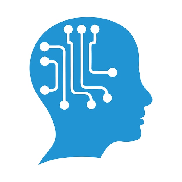 Professionele kunstmatige intelligentie Icon Vector illustratie