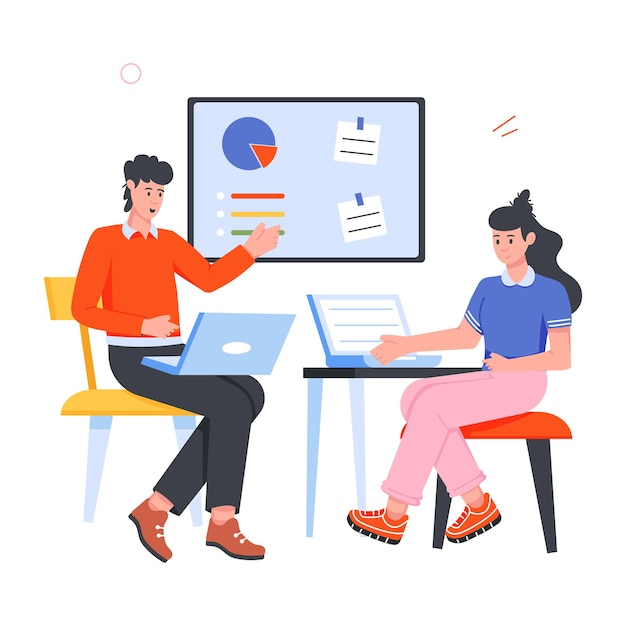 Professionele mensen Flat Character Icons