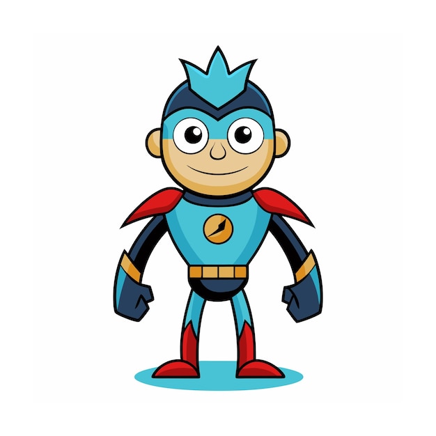 Professionele mooie cartoon personage design vector illustratie