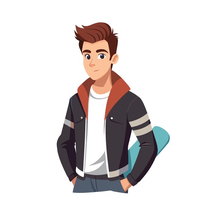 Vector professionele mooie man personage vector illustratie