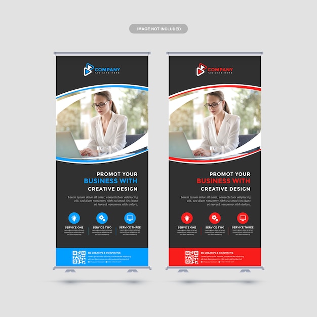 Professionele roll-up banner