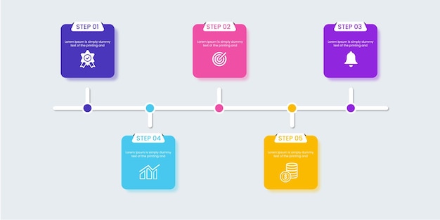 Professionele stappen infographic