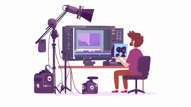 Professionele videomontage op mobiele software