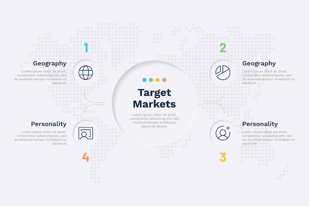 Professionele zakelijke infographic sjabloon