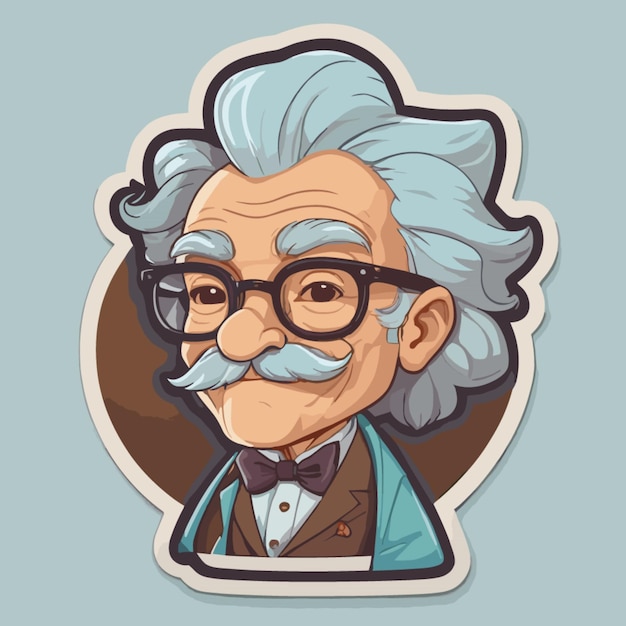 Vector professor cartoon vector