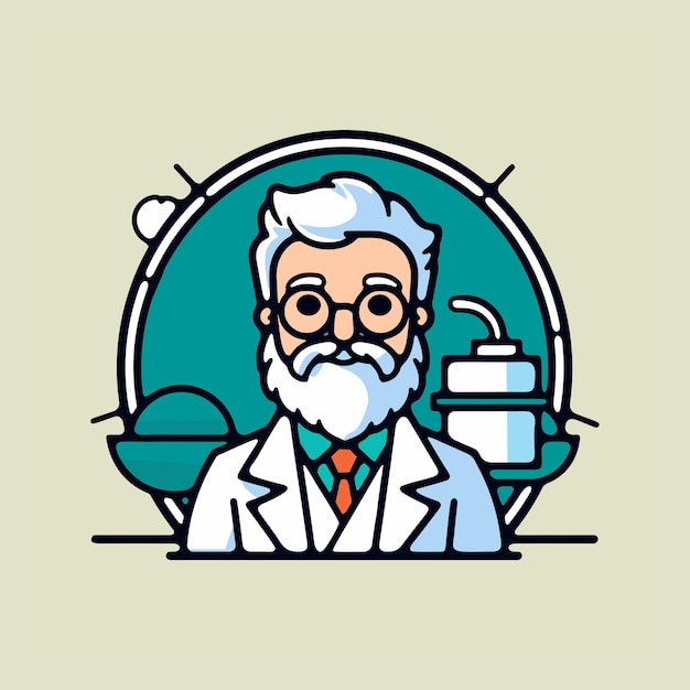 Vector the professor icon vector illustration