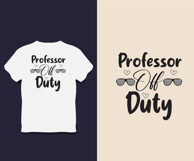 Professor T-shirt Design Met Vector