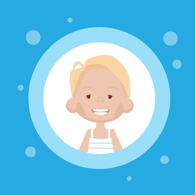 Vector profile icon female avatar