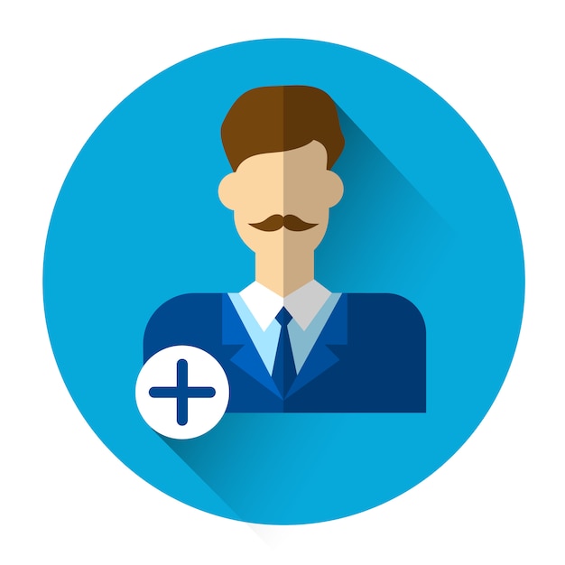 Vector profile icon male avatar business man portrait