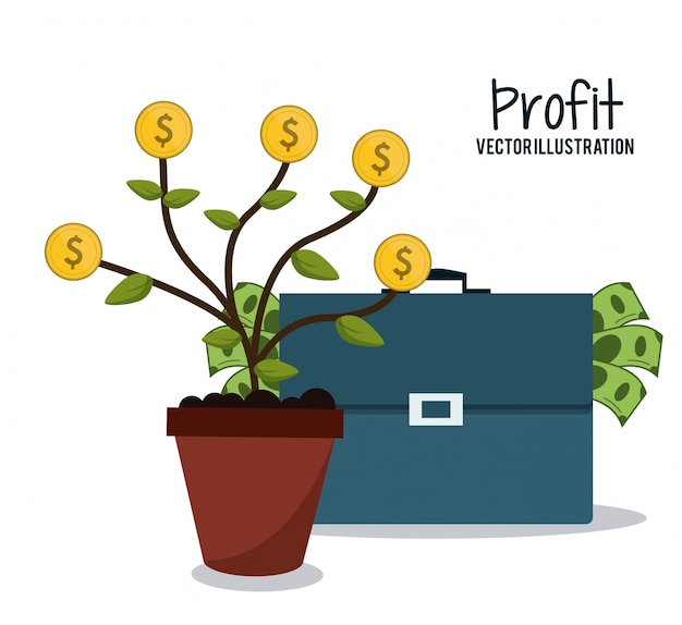 Profit icon design 