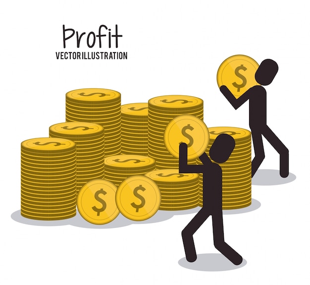 Profit icon design 