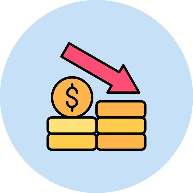 Profit Loss Flat Illustration