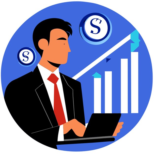 Вектор profit vector illustration