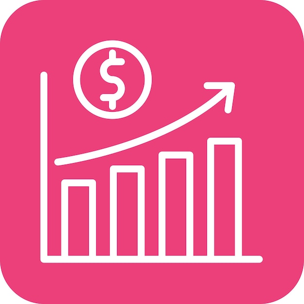 Profits vector icon illustration of Accounting iconset