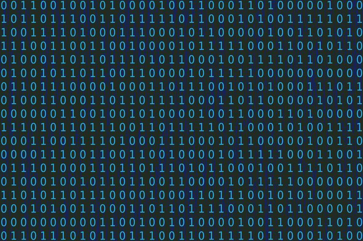 Vector program datum background programming binary coding matrix