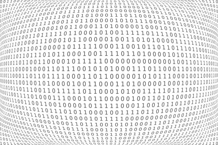 Vector program datum background programming binary coding matrix
