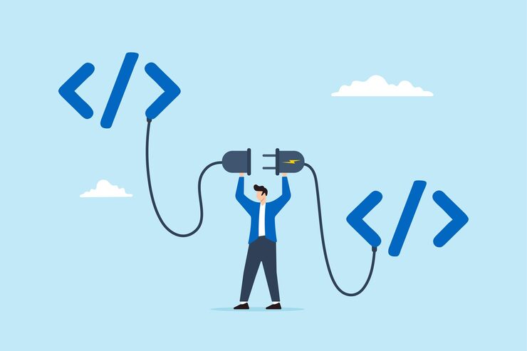 Vector 코딩 프로그램 사이의 프로그래머 연결 소켓