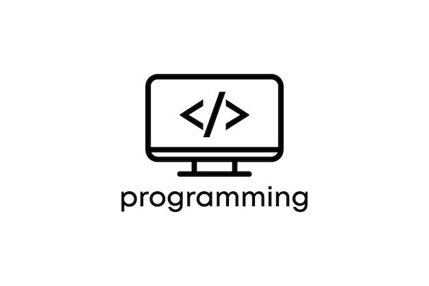 Programmering codering icoon logo ontwerp vector sjabloon
