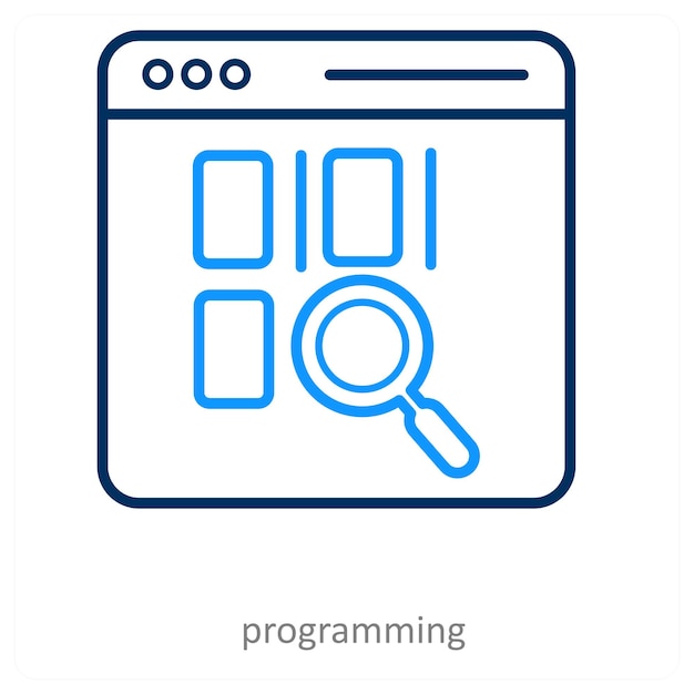 programmering en codering icoon concept