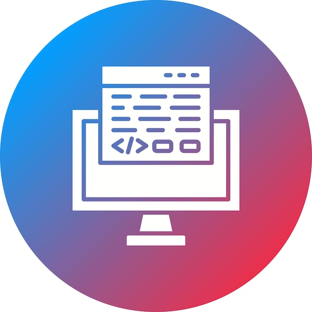 Programmering icoon vector afbeelding Kan worden gebruikt voor SEO en SEM