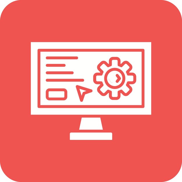 Programmeringsinstellingen Icon vector afbeelding Kan worden gebruikt voor SEO en SEM