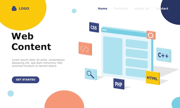 Programmeur en engineering development illustratie concept