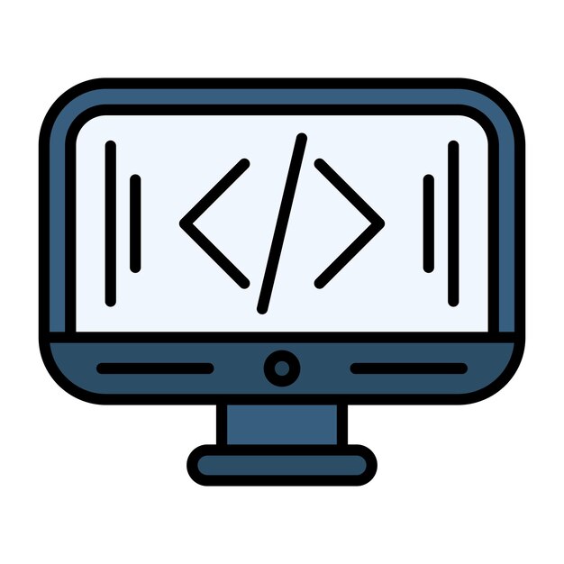 Programmeur vlakke afbeelding