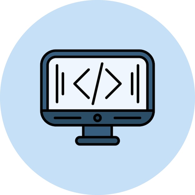 Programmeur vlakke afbeelding