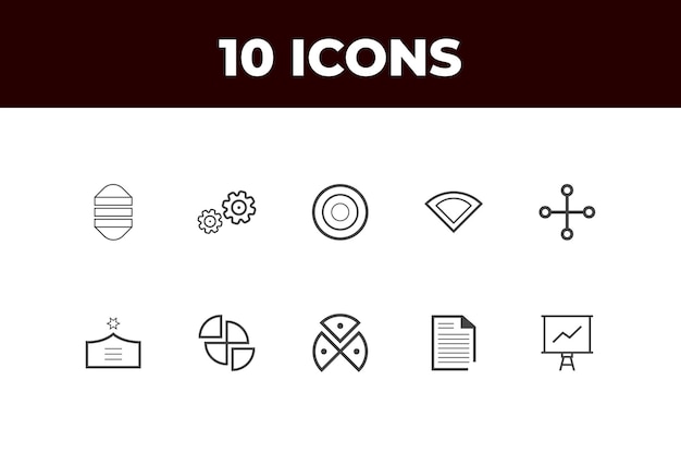 programming coding set of web icons in line style software development icons for web and mobile app