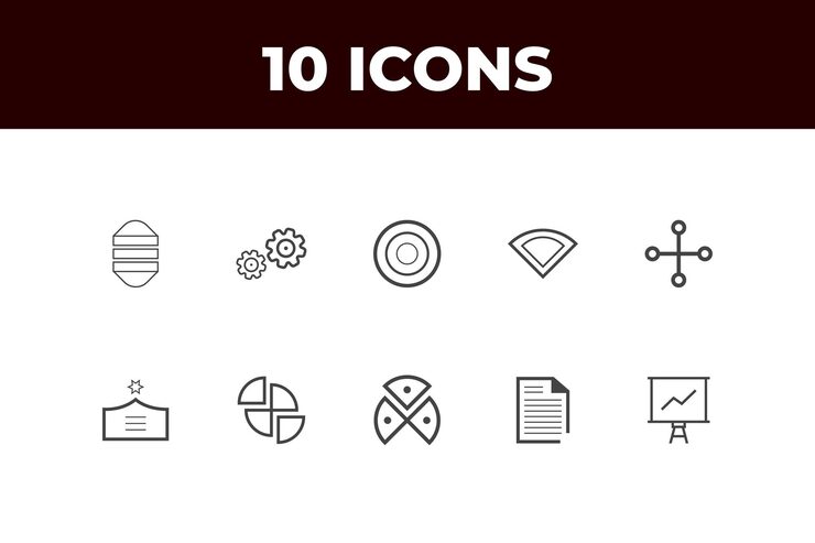 Vector programming coding set of web icons in line style software development icons for web and mobile app