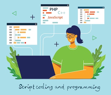Premium Vector | Programming and coding, Website development