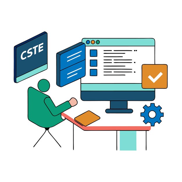 Programming concept codering java script programming illustratie