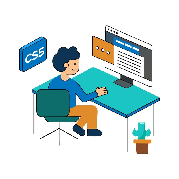Programming concept codering java script programming illustratie