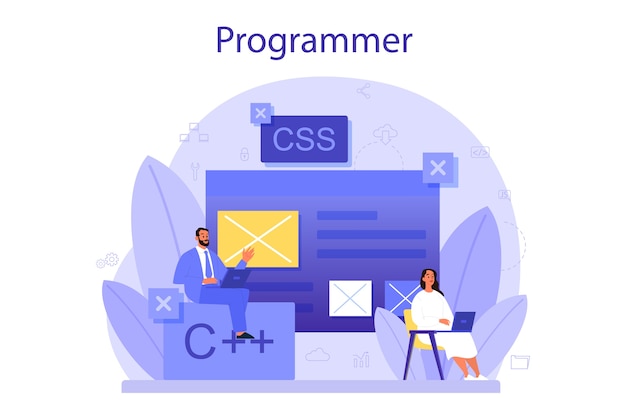 Vector programming concept.