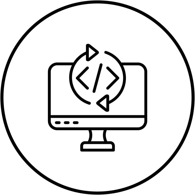 프로그래밍 사이클 터 아이콘은 컴퓨터 프로그래밍 아이콘 세트에 사용할 수 있습니다.