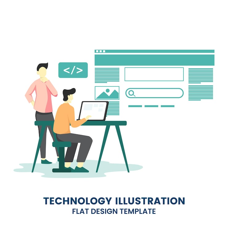 Vector programming engineering programmer or developer create code programming language php html c css js
