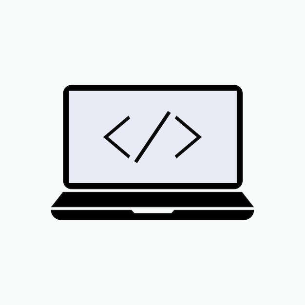 Vector programming icon coding symbol vector