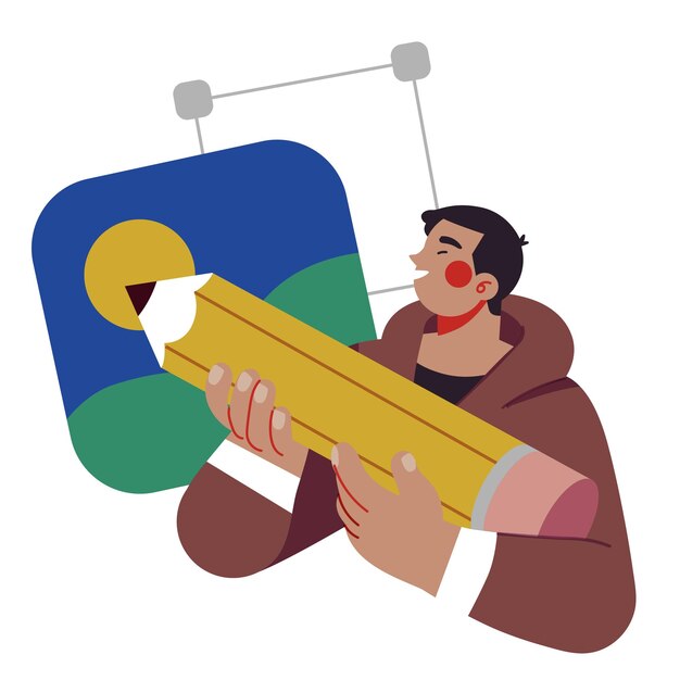 Premium Vector | Programming illustration set different characters ...