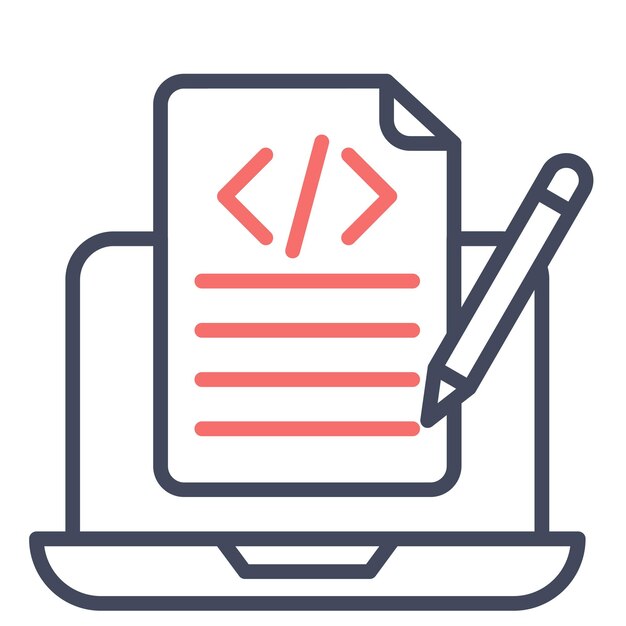 Programming Notes Vector Illustration Style