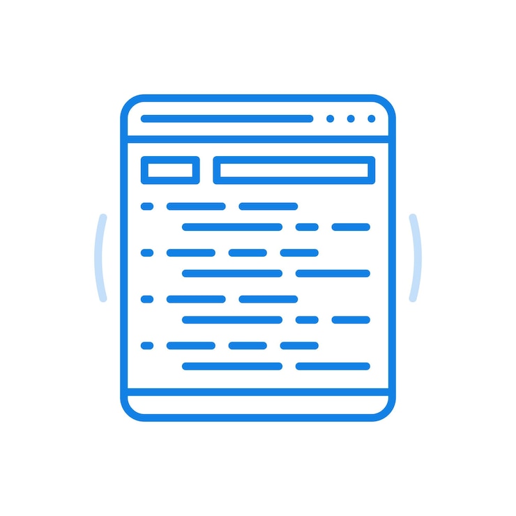 Premium Vector | Programming process vector line icon website ...