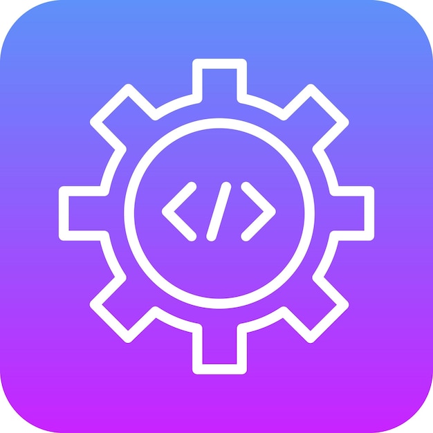 Programming Settings vector icoon illustratie van SEO en SEM icoon set